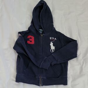Navy Blue Kids Hoodie by Polo by Ralph Lauren